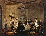 TROOST, Cornelis Rumor erat in Casa (There was a Commotion in the House) t oil painting on canvas
